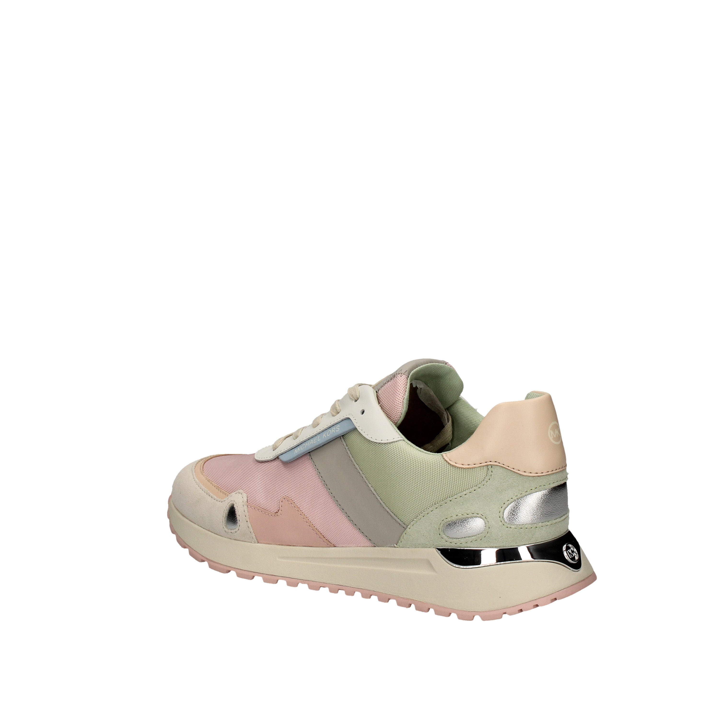 michael kors sneakers modello bae monroe trainer technical canvas rosa 43s0mofs3d
